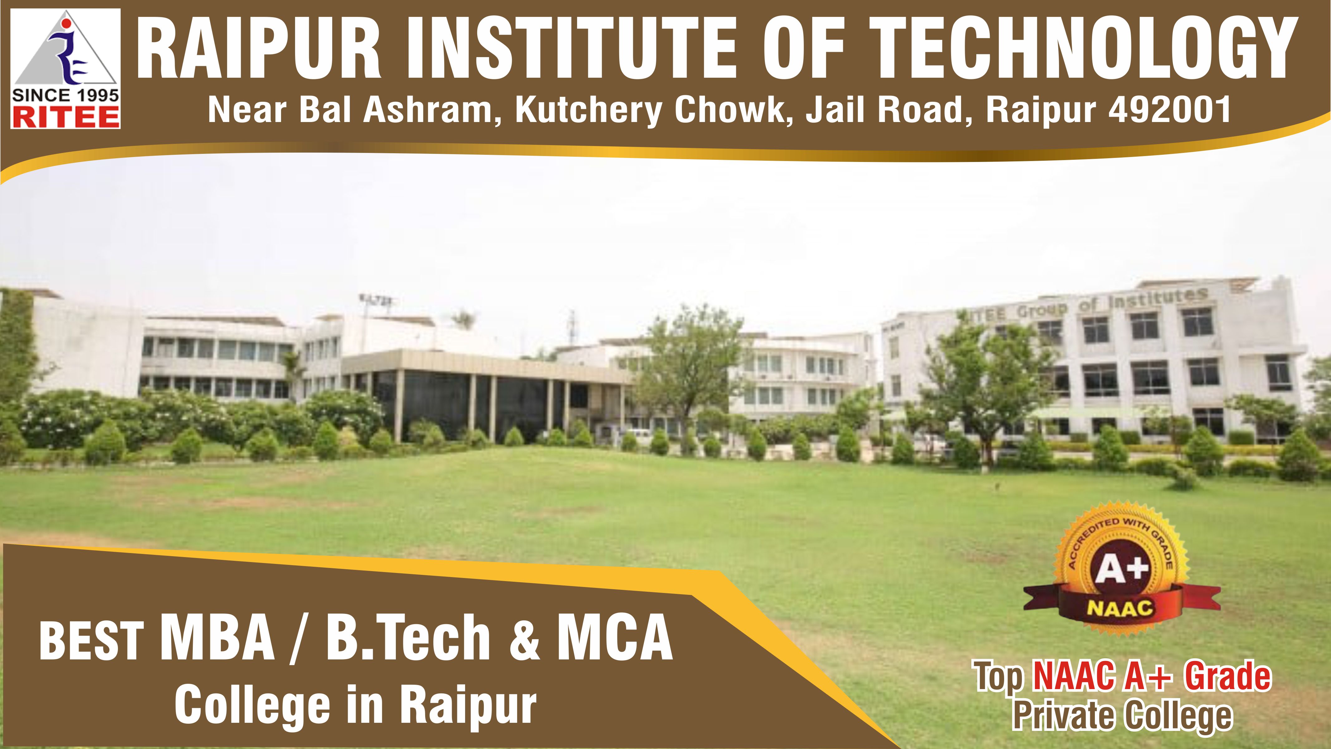 out side view of Raipur Institute Of Technology (RIT)